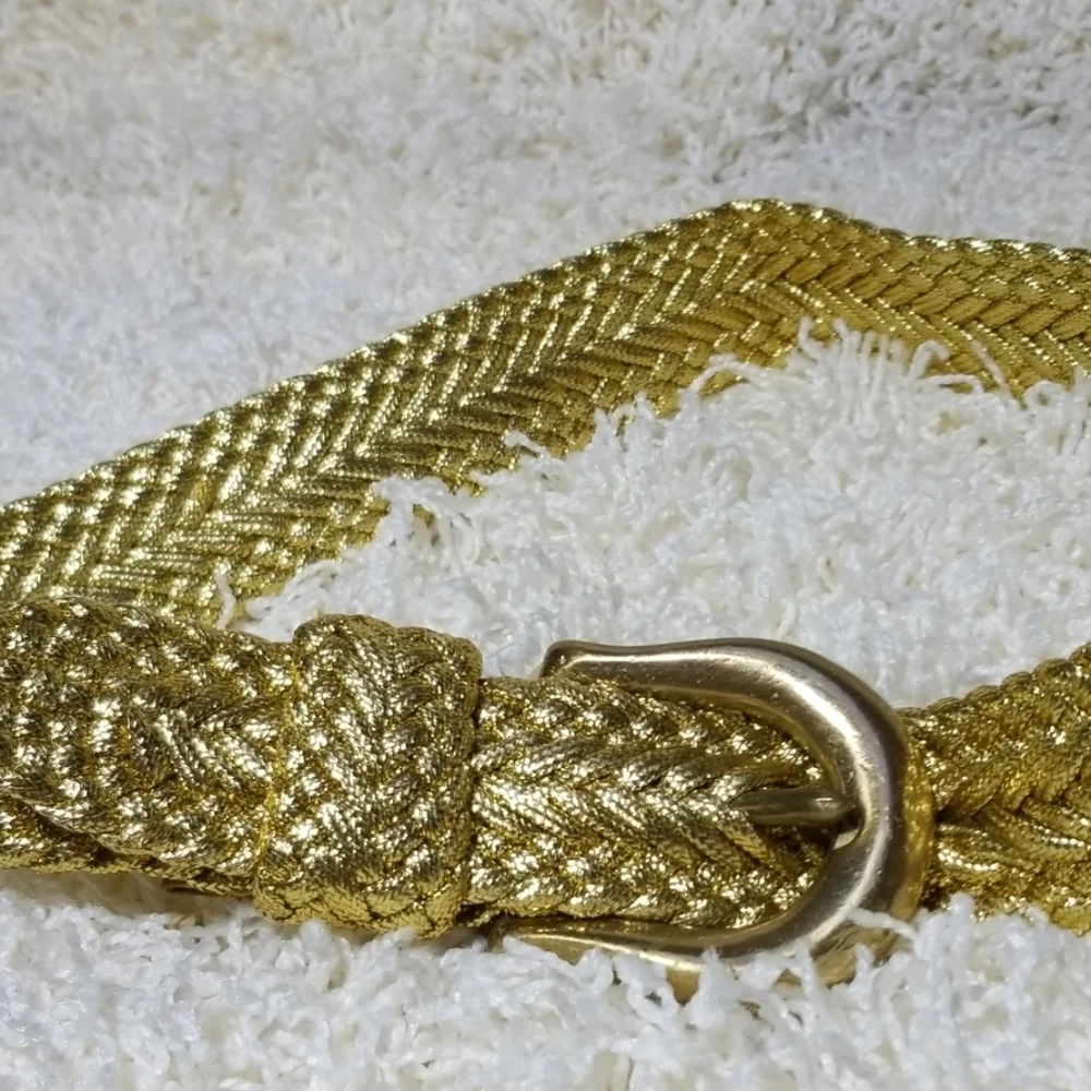 Gold braided Solid Brass Buckle 2